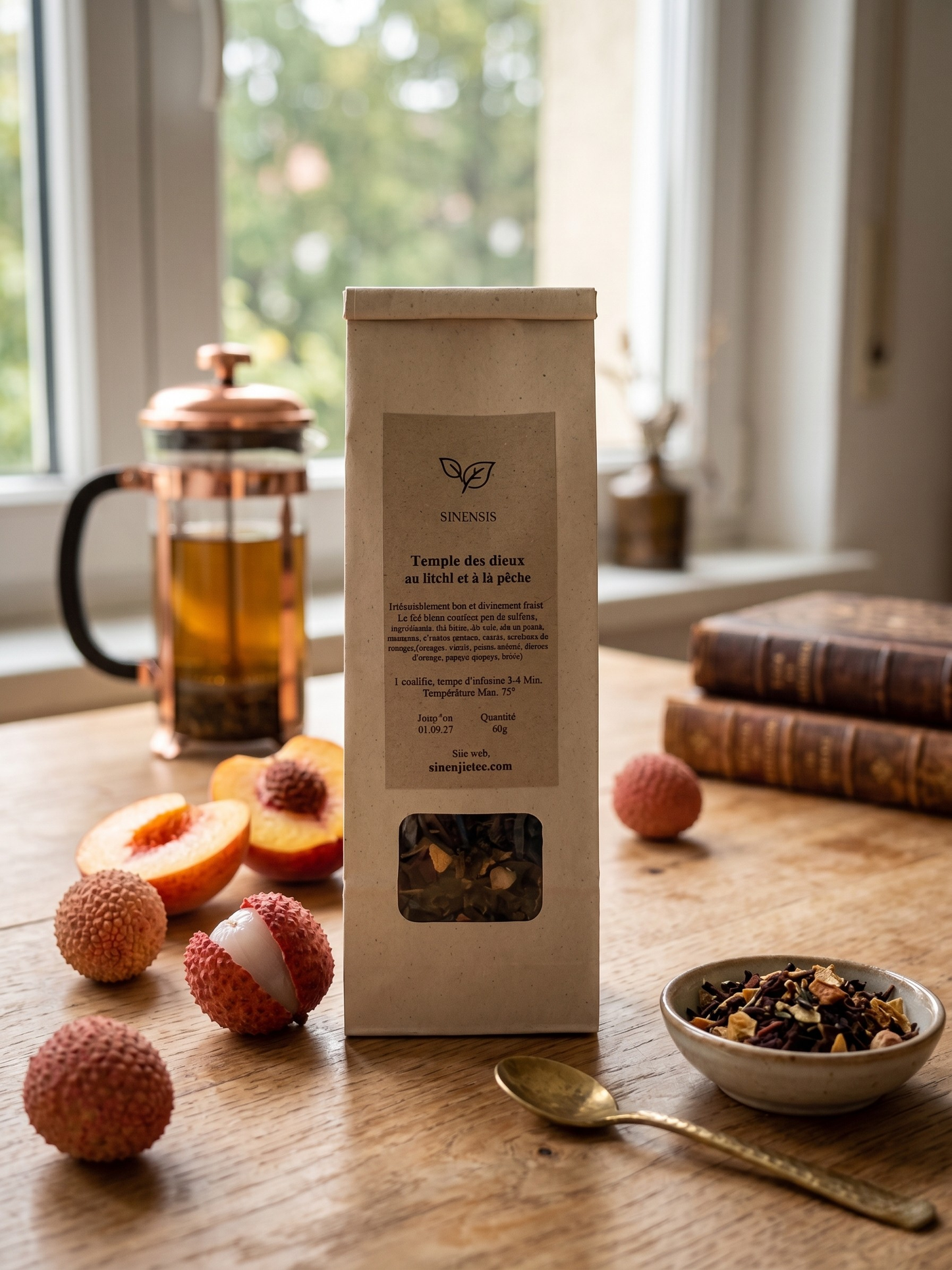 Thé blanc bio Temple des Dieux avec ananas et mangue par Sinensis Tee