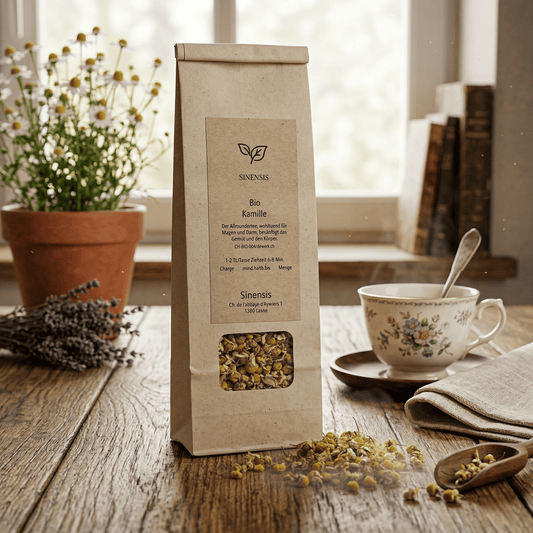 Fleurs de camomille entières BIO pour infusion par Sinensis

